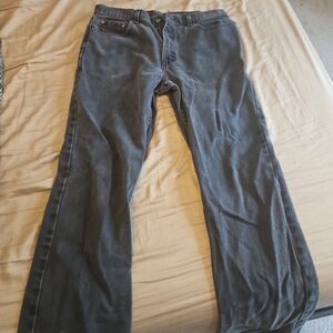 Black George Regular Straight Jeans Size 34x32